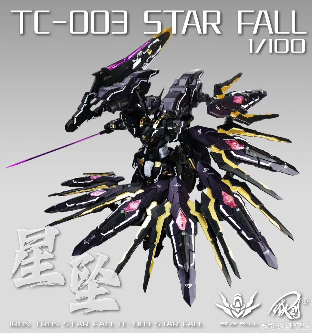 Iron Toys 1/100 Star Fall Alloy Skeleton Assembly Model Kits