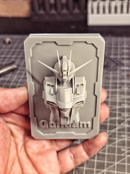 [3D printed parts] Rising Freedom Gundam Card Bust refrigerator magnet Decorative Card Bust