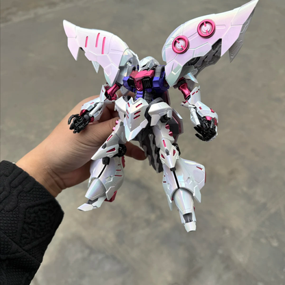 [Color customization] YIYA Model 1/120 Amx-004 Qubeley Standard Version (Iridescent white electroplating color scheme ) Model Kits