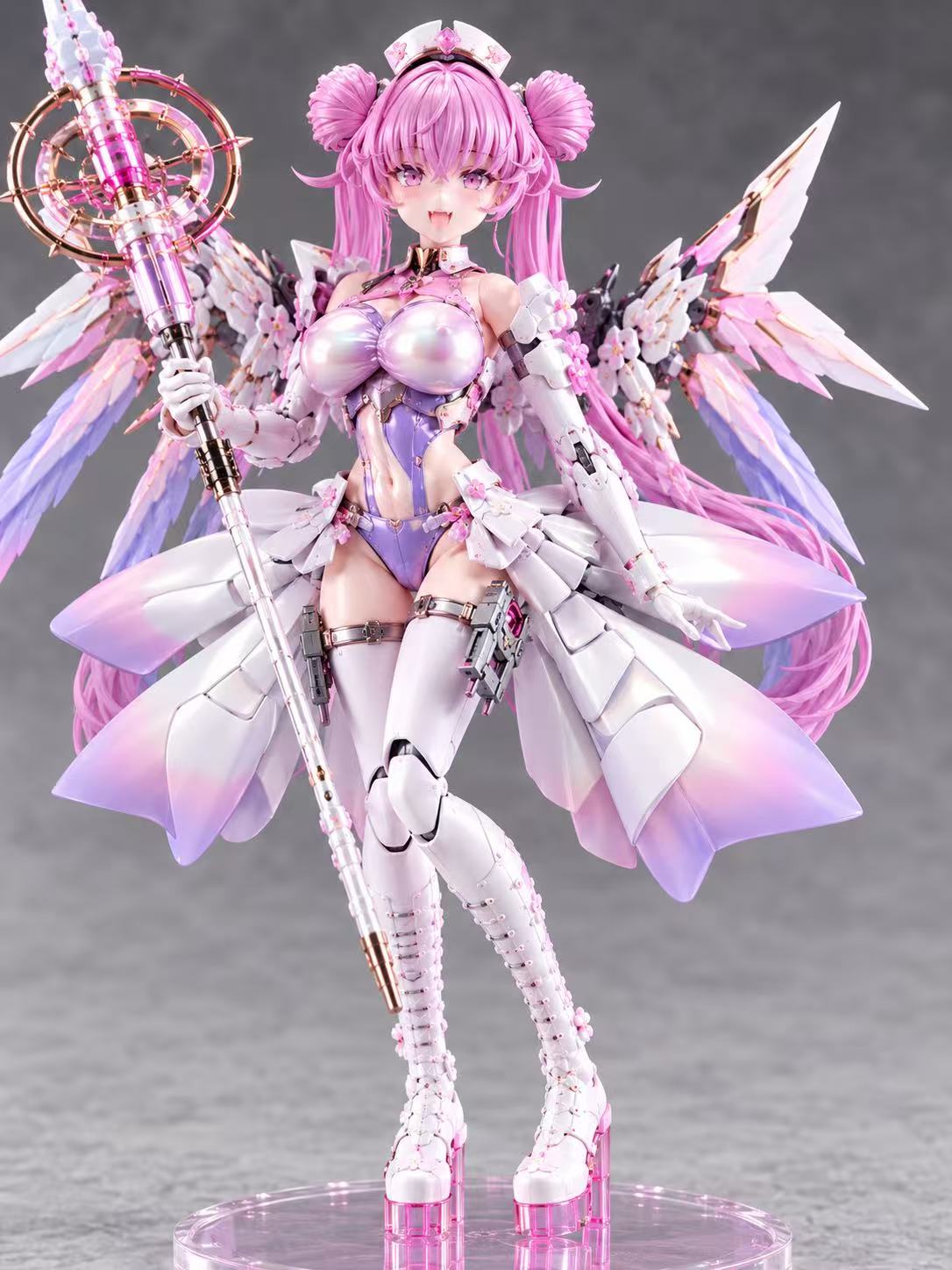 [Custom Painting] Kotobukiya Megami Device Desire Maiden Medic (Pearlescent painting and Modify the skirt) model kit