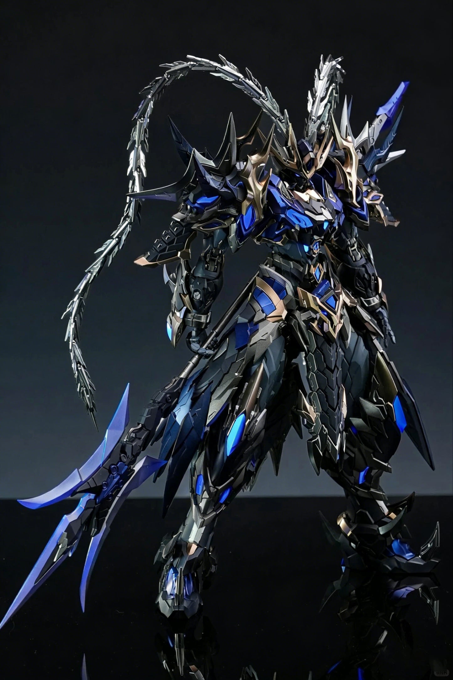 [Color customization] Motor Nuclear MNP-XH15 Lu Bu (Black blue color scheme) Model Kit