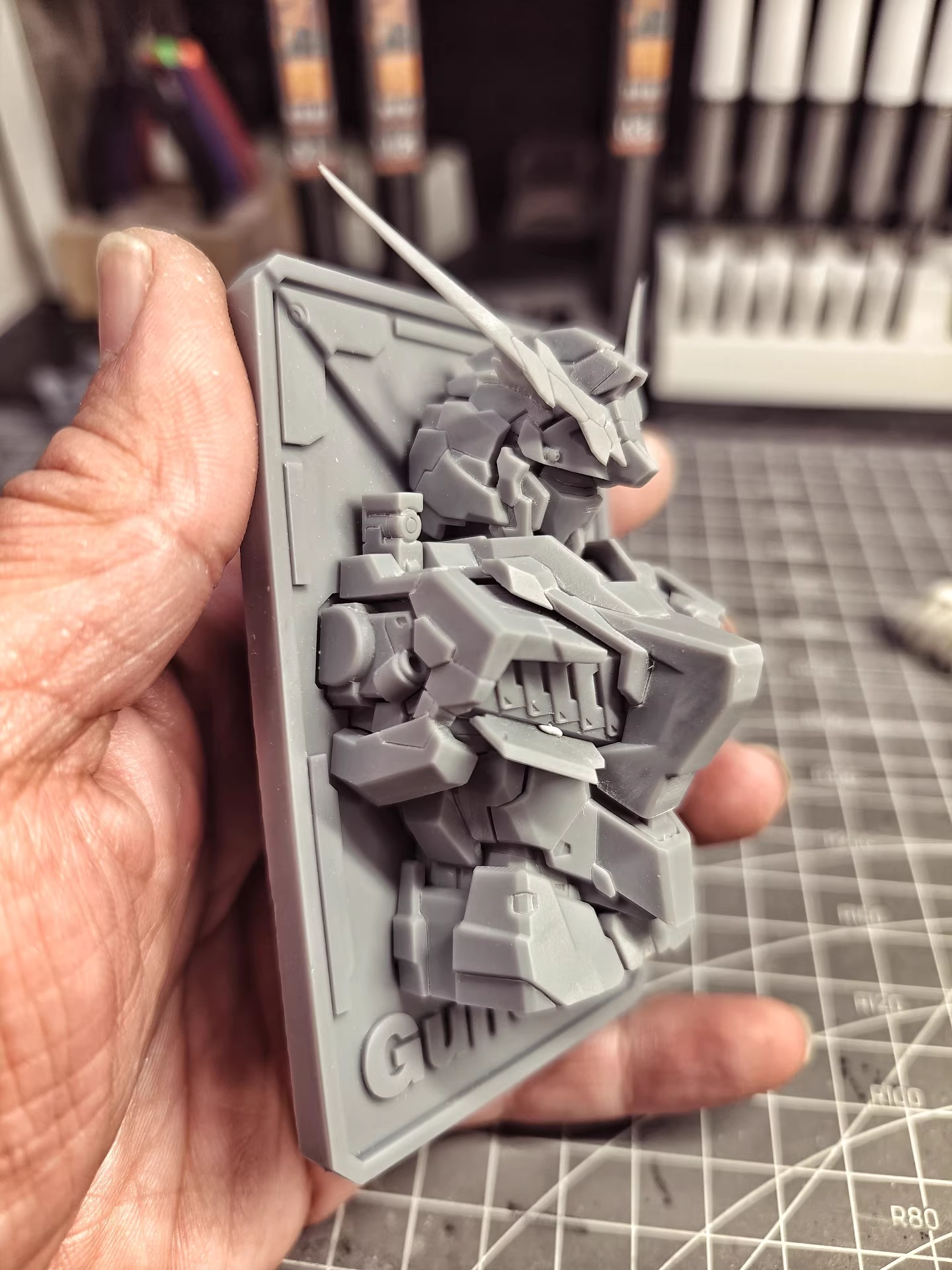 [3D printed parts] Unicorn Card Bust refrigerator magnet Decorative Card Bust