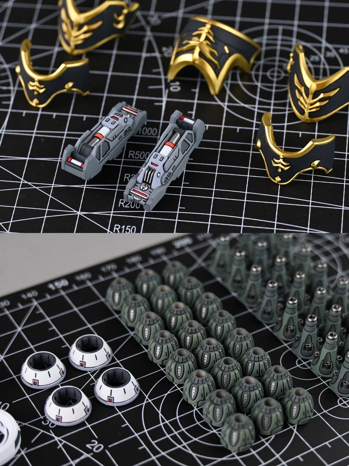 [Painted Resin Parts] Painted NewC/TAS parts for Axis Model Works (Solomon) 1/100 scale Osiris Aerial Dominator