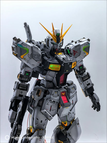 [Color customization] PG Unleashed 1/60 Nu Gundam (Gradient Frame+Shading color scheme) model kit