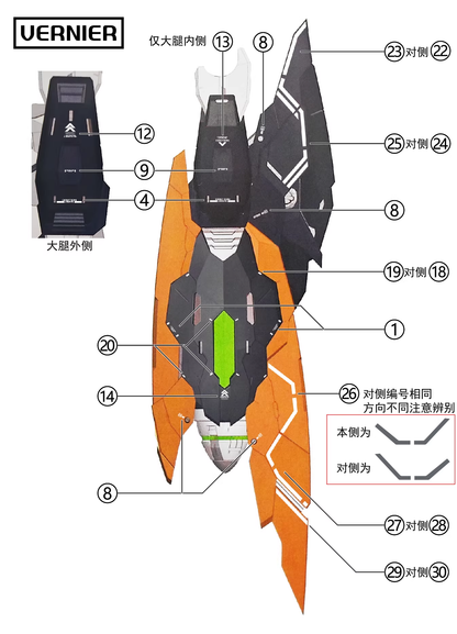 [Water decals] Decals for  Frame Series TC-004 Star Abyss Model Water Sticker Model Accessories Hobby DIY