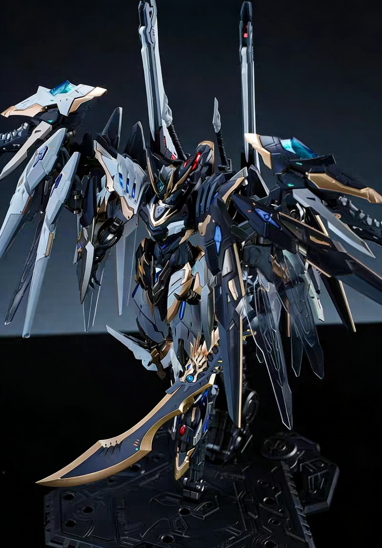 [Color customization] Legend of Star General MNP-XH12A Gan Jiang (white black color scheme) Model Kit