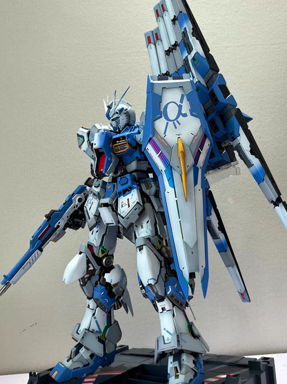 [Color customization] PG Unleashed 1/60 Nu Gundam (Blue-white color scheme) model kit