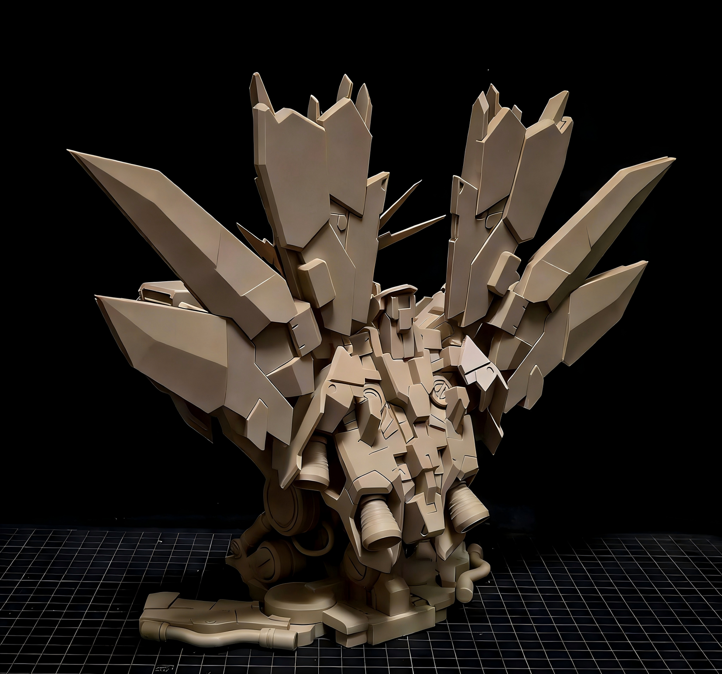 1/48 Unicorn Bust (Unicorn, Banshee, Phenex, Unicorn Gundam Perfectibility Divine) Gundam High-Precision 3D Printed Unpainted Model, GK Unpainted Resin Kit
