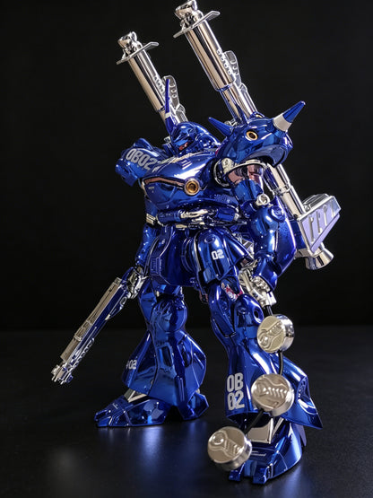 [Custom Electroplating] Star Kampfer HGUC 1/144 089 MS-18E Assembly Model Kit (Electroplating blue/red color scheme ) Model Kits