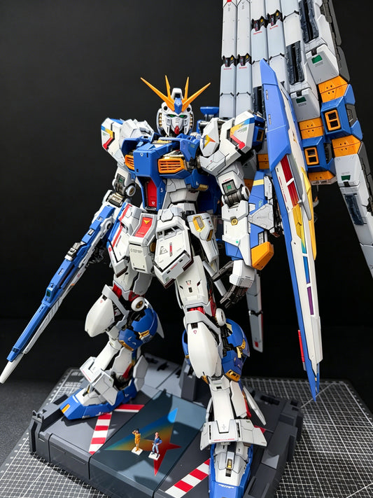 [Color customization] PG Unleashed 1/60 Nu Gundam (FF color scheme) model kit