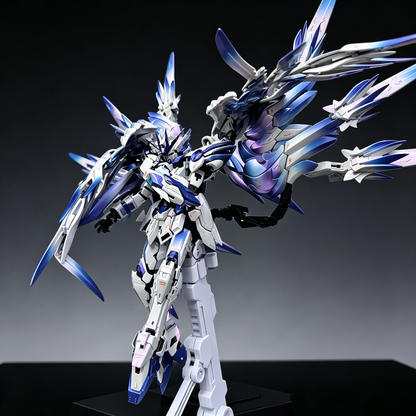 [Color customization] 8827 Wing Zero Snow White Mg 1/100 Xxxg-00ysw (Gradient Purple/Red/Gold/Blue Color Scheme) Model Kit