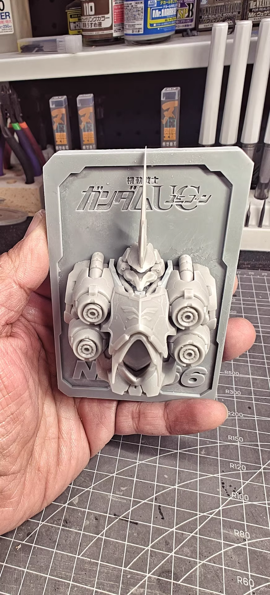 [3D printed parts] NZ-666 Kshatriya Card Bust refrigerator magnet Decorative Card Bust