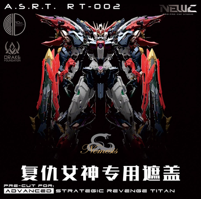 [Pre-cut Masking] NewC Pre-cutting Masking Tape for 1/100 RT-002 Nemesis Advanced Strategic Revenge Titan Platform Spray Covering Tape Hobby DIY