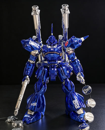 [Custom Electroplating] Star Kampfer HGUC 1/144 089 MS-18E Assembly Model Kit (Electroplating blue/red color scheme ) Model Kits