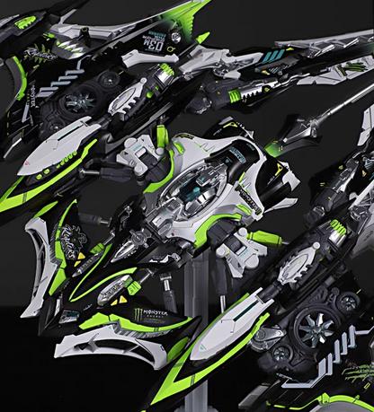 [Color customization]IN ERA+ 1/100 RMD Series Thunderbolt Manta Ray（Monster Energy color scheme）Model Kit