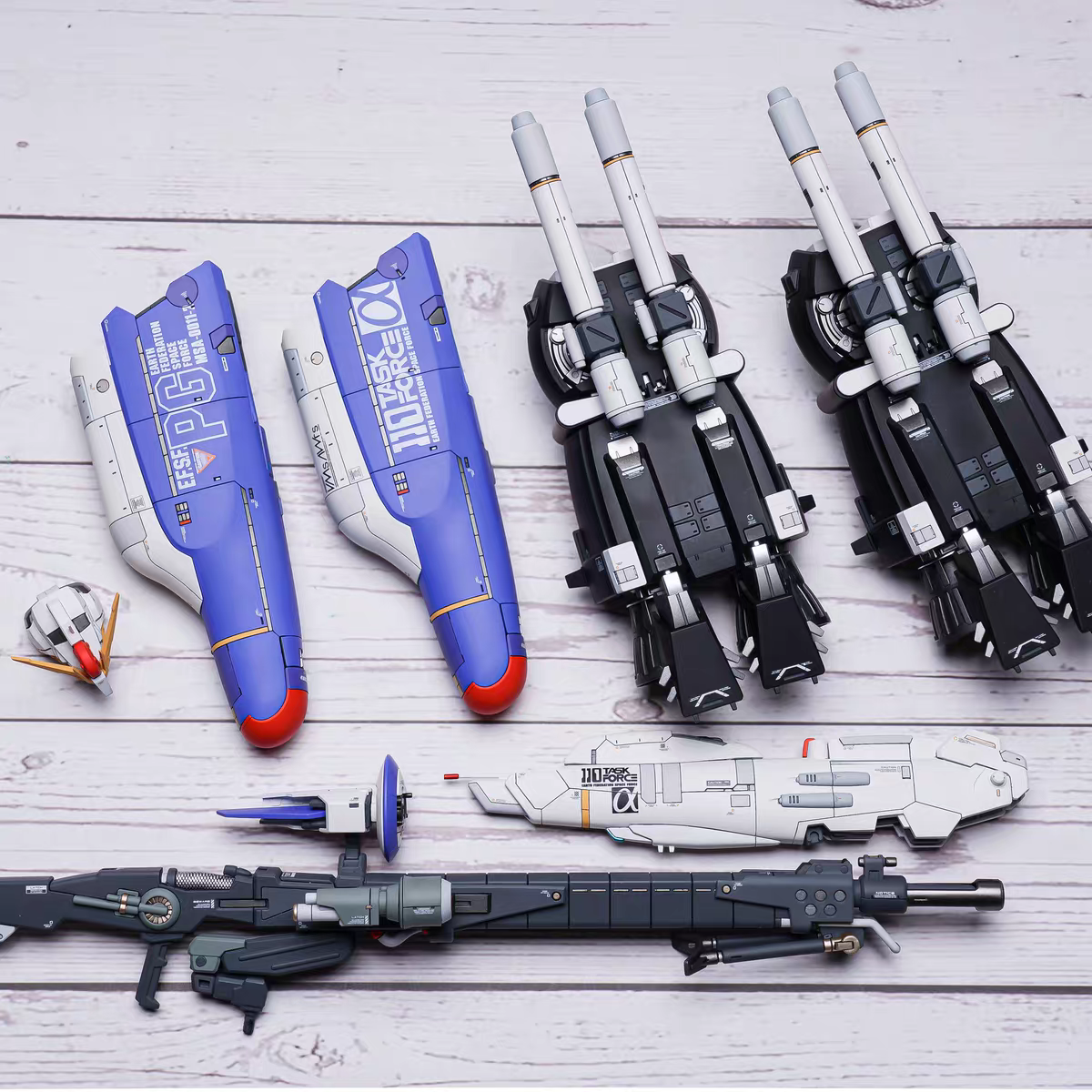 [Resin parts] for MG 1/100 Force EX-S Gundam 2.0 RECAST Silveroaks Dress up Conversion Kit -airlift