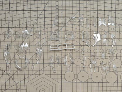 [Transparent parts]Axis Model Works (Solomon) 1/100 scale Osiris Aerial Dominator（External armor transparent parts）