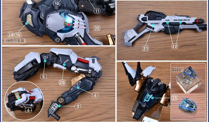 [Photo-etched Parts]  Pre-Glued Photo-etched Parts for Infinity Nova RMD Fenrir 1/72 Scale Model Kit