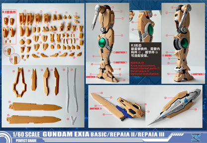 [Resin Kit] PRE-ORDER 1/60 PG Exia R2 R3 Enhanced Conversion Kit