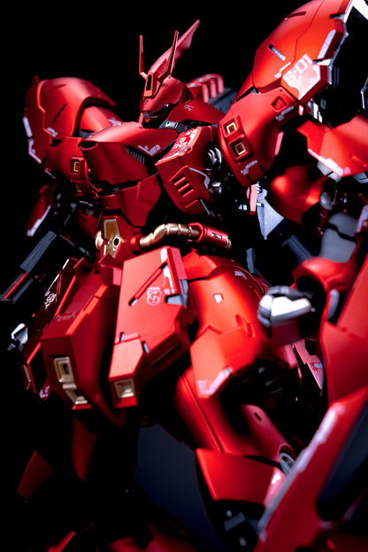[Color customization] YUSHANFANG MODEL RG Enlarged Version 1/96 Sazabi (Matte Electroplating Red Color Scheme) Model Kit