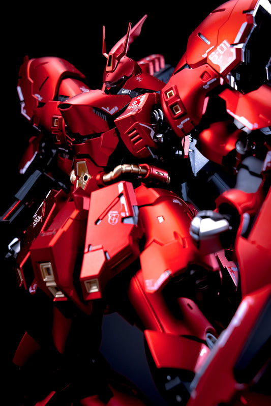 [Color customization] YUSHANFANG MODEL RG Enlarged Version 1/96 Sazabi (Matte Electroplating Red Color Scheme) Model Kit