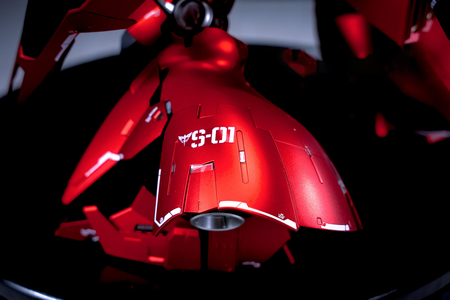 [Color customization] YUSHANFANG MODEL RG Enlarged Version 1/96 Sazabi (Matte Electroplating Red Color Scheme) Model Kit