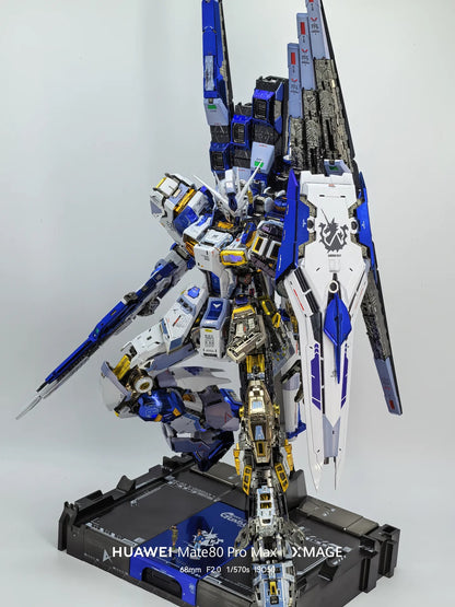 [Custom Electroplating] PG Unleashed 1/60 Nu Gundam (HI-V color scheme) Model Kit
