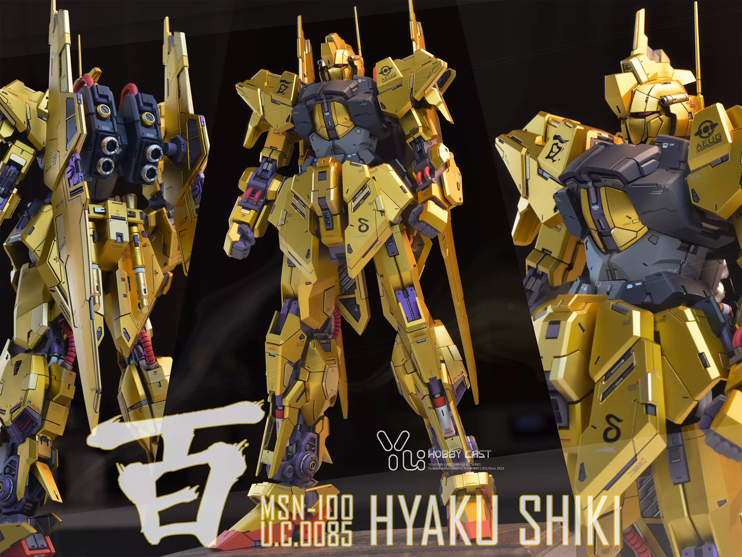 [Resin Kit] YuHobbyCast MG 1/100 MSN-100 Hyaku Shiki Resin Conversion Kit