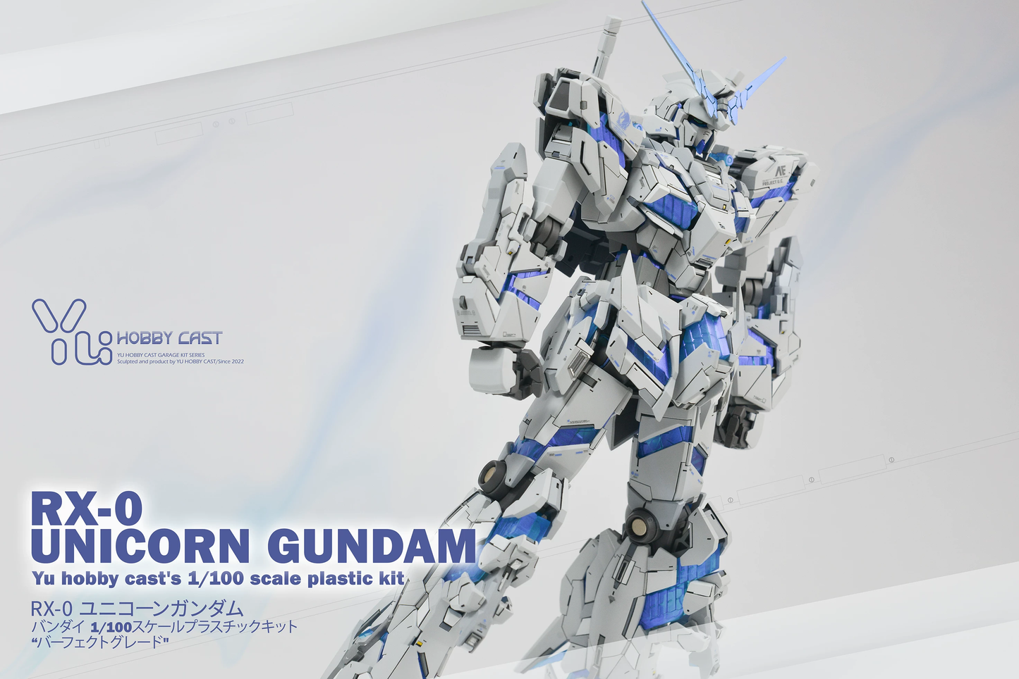 [Resin Kit] YuHobbyCast MG 1/100 Unicorn Gundam Resin Conversion Kit