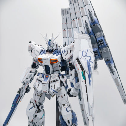 [Color customization] PG Unleashed 1/60 Nu Gundam+resin enhanced conversion parts (Kenichi Kuryu color scheme) model kit