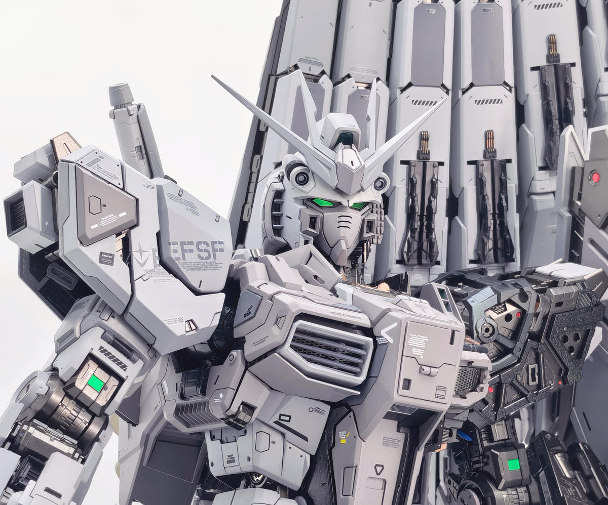 [Custom Painting]  PG Unleashed 1/60 Nu Gundam+resin enhanced conversion parts (Fragment Color Scheme) model kit