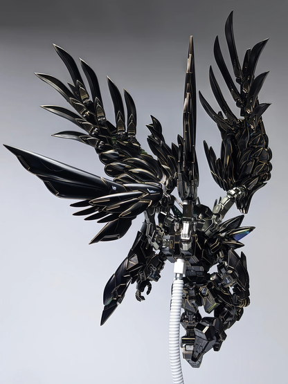 [Custom Electroplating] Bandai MGSD Wing Zero (Titanium Black With Gilded Gold Electroplating Color Scheme) Model Kit