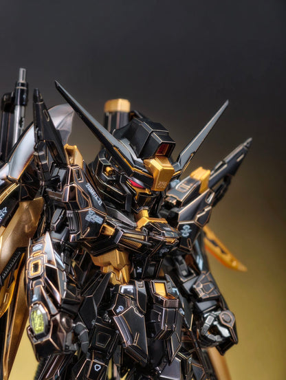 [Custom Electroplating] Bandai MGSD Destiny Gundam ZGMF-X42S (Titanium Black With Gilded Gold Electroplating) Model Kit