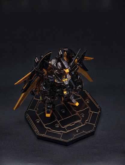 [Custom Electroplating] Bandai MGSD Destiny Gundam ZGMF-X42S (Titanium Black With Gilded Gold Electroplating) Model Kit