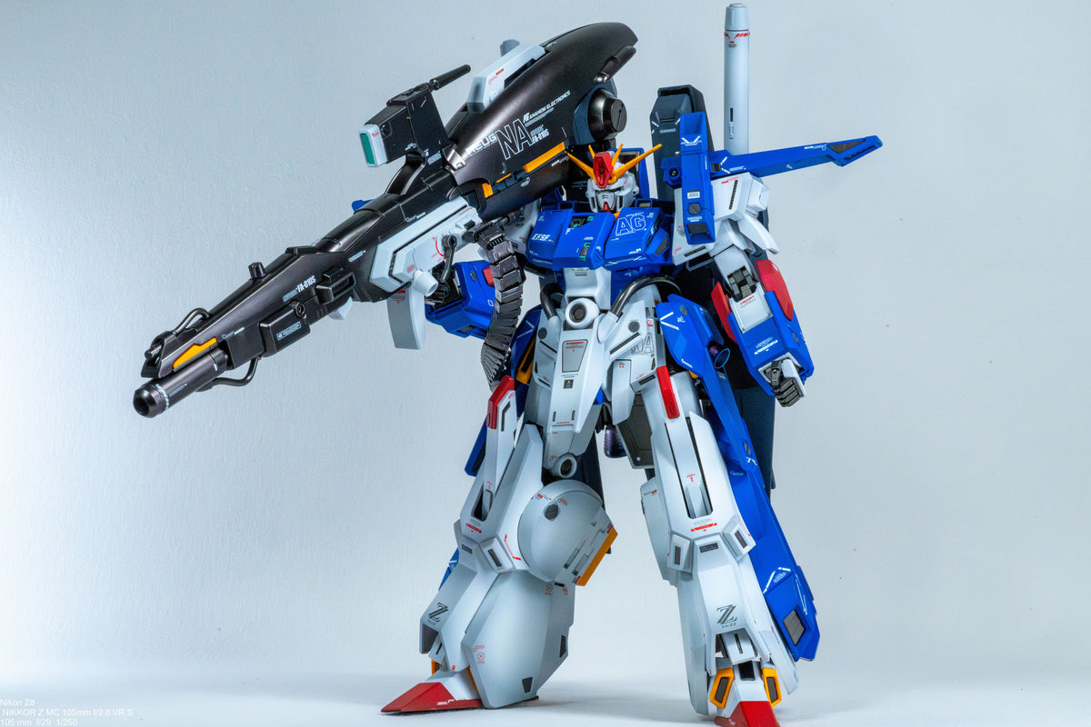 [Custom Painting] BANDAI MG 1/100 FA-010S Full Armor ZZ Gundam Ver. Ka  (Shading Color Scheme) Model Kit