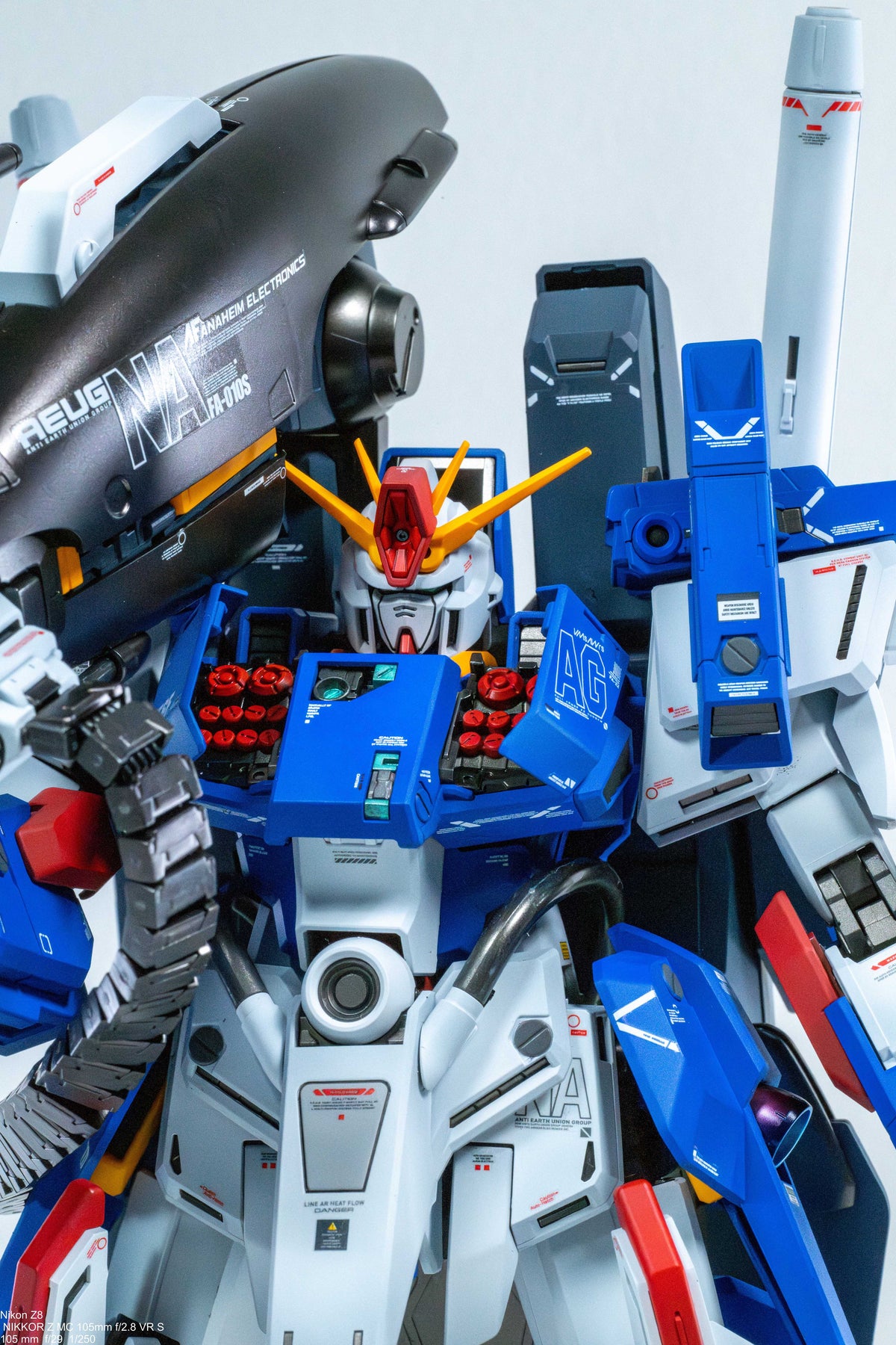 [Custom Painting] BANDAI MG 1/100 FA-010S Full Armor ZZ Gundam Ver. Ka  (Shading Color Scheme) Model Kit