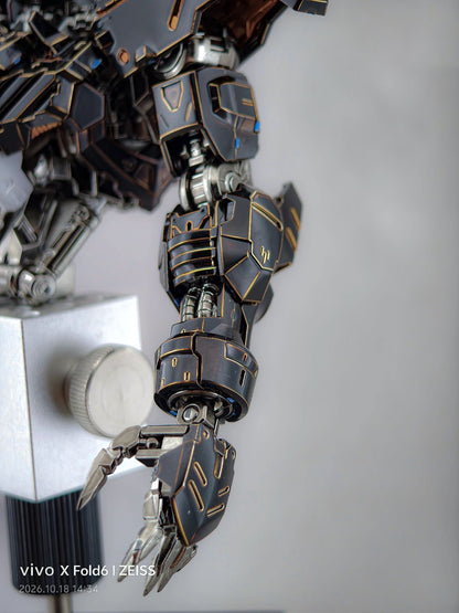 [Custom Electroplating] Bandai MG 1/100 ASW-G-XX Gundam Vidar (Titanium Black With Gilded Gold Electroplating Color Scheme) Model Kit