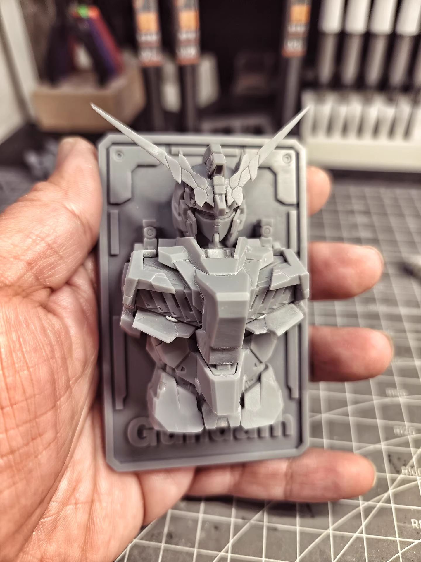 [3D printed parts] Unicorn Card Bust refrigerator magnet Decorative Card Bust