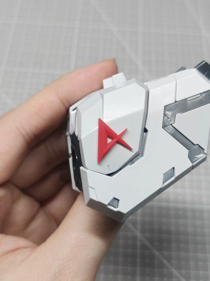 [3D printed pieces] PGU Nu Gundam Shield & Shoulder Magnetic Emblem Relief