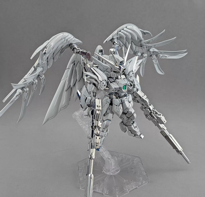 [Custom Electroplating] MGSD Wing Zero 3rd (Titanium white and Twilight Electroplated Color Scheme) Model Kit