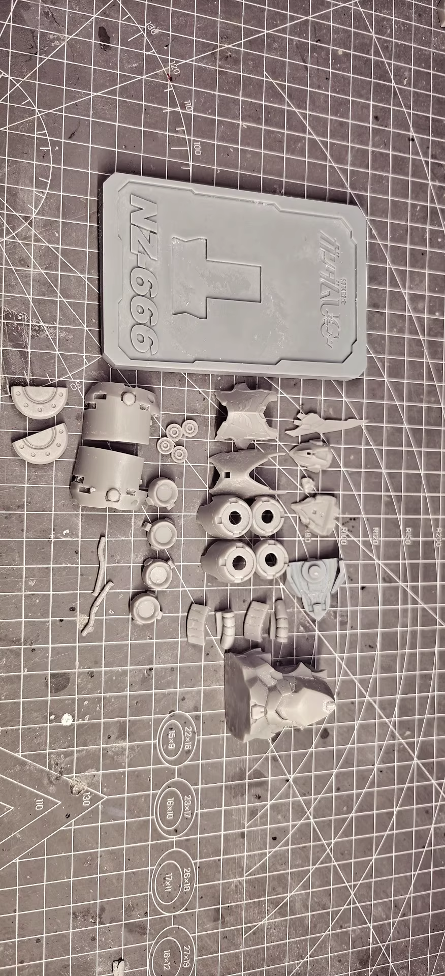 [3D printed parts] NZ-666 Kshatriya Card Bust refrigerator magnet Decorative Card Bust