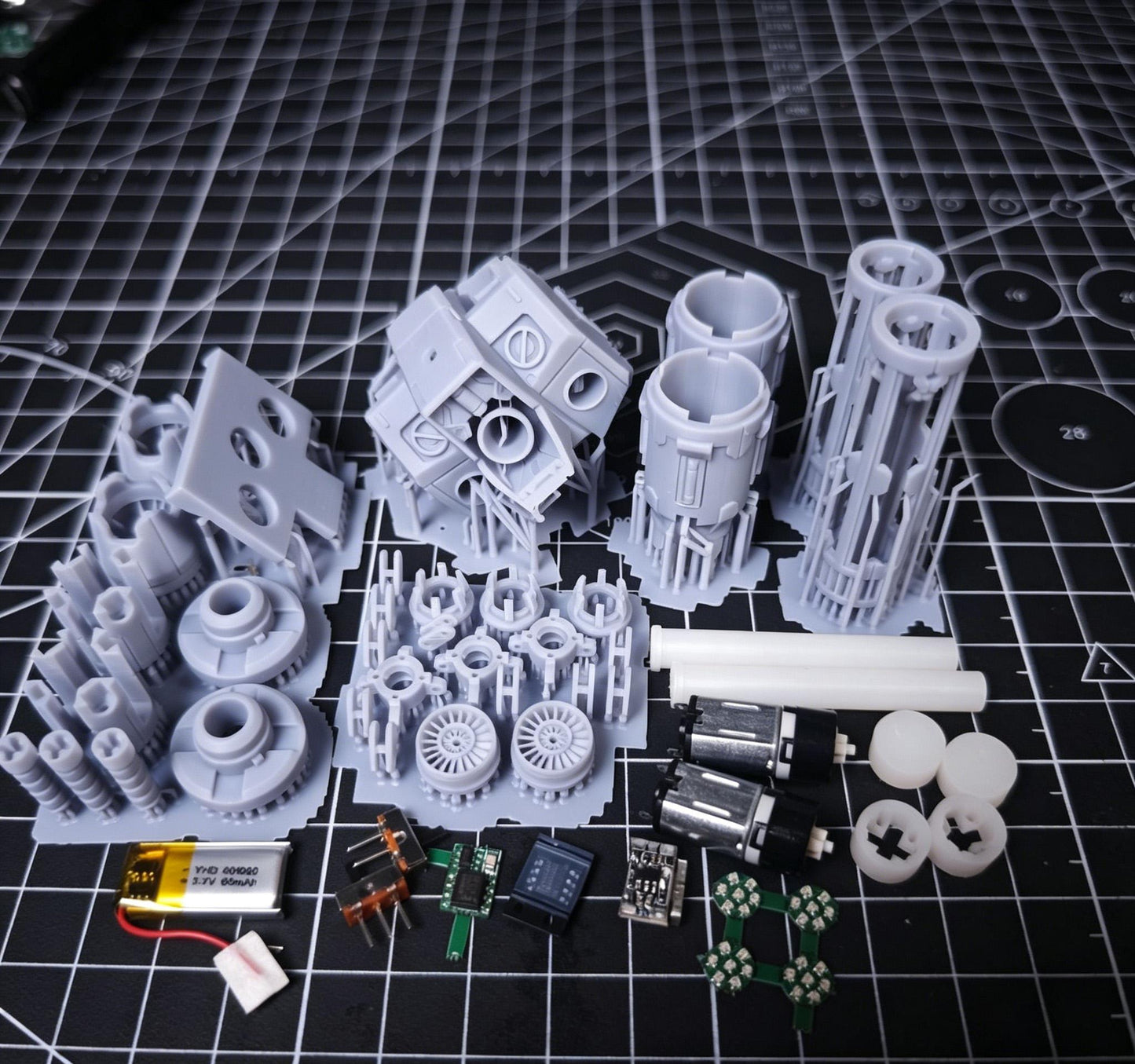 [Lighting kit materials] Materials for RG Sazabi Motorized Backpack Modification Kit