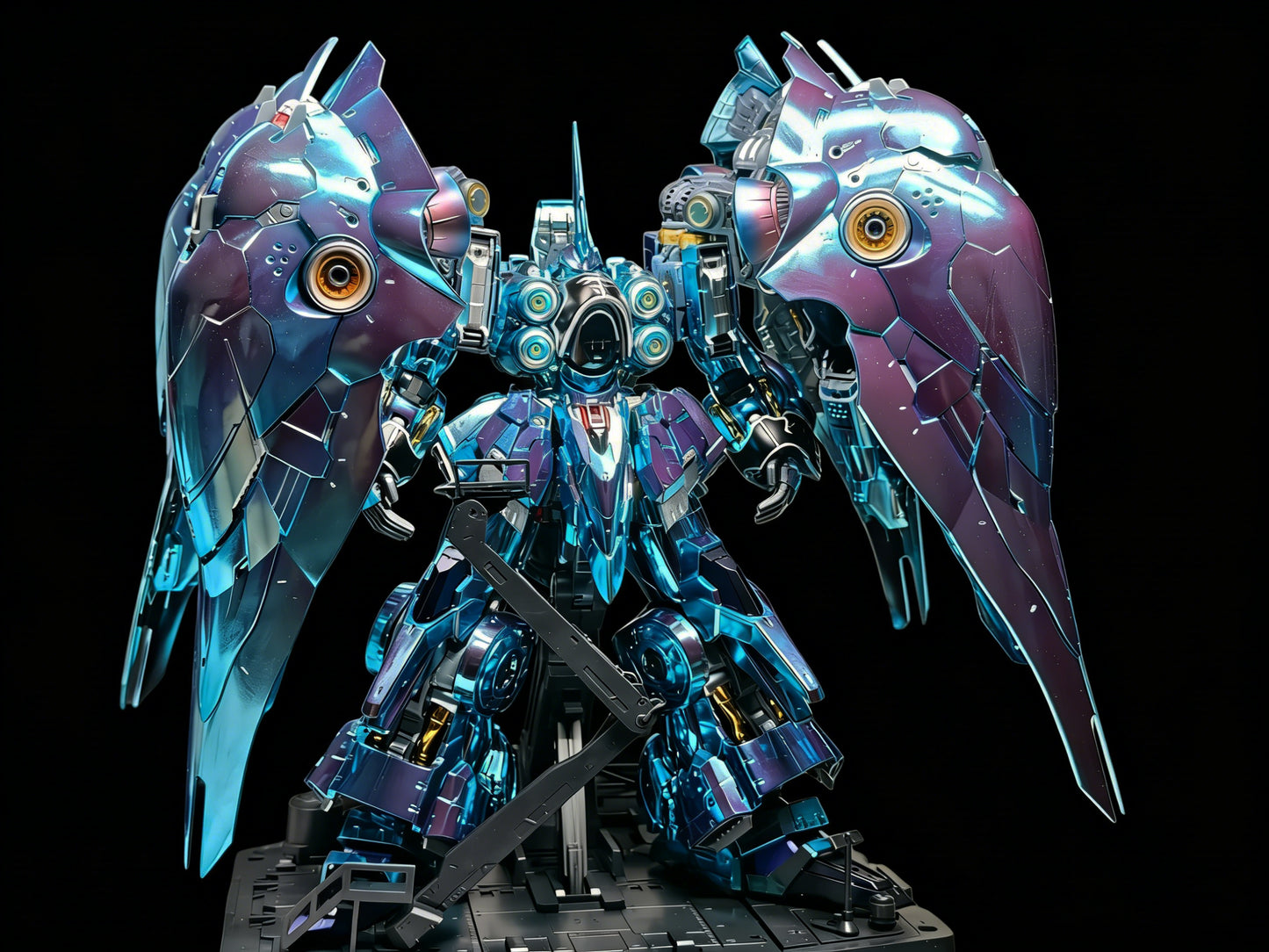 [Color customization]Axis Model Works (Solomon) 1/100 scale Osiris Aerial Dominator (Electroplated Iridescent blue color scheme) Model Kit