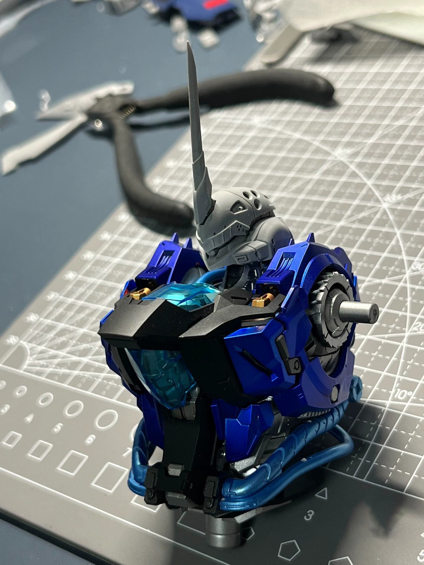 [Resin parts] for MG 1/100 Force Lizard Head -airlift