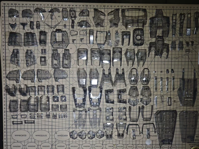 [Clear parts] 1/60 PG MK-II（External armor clear parts)