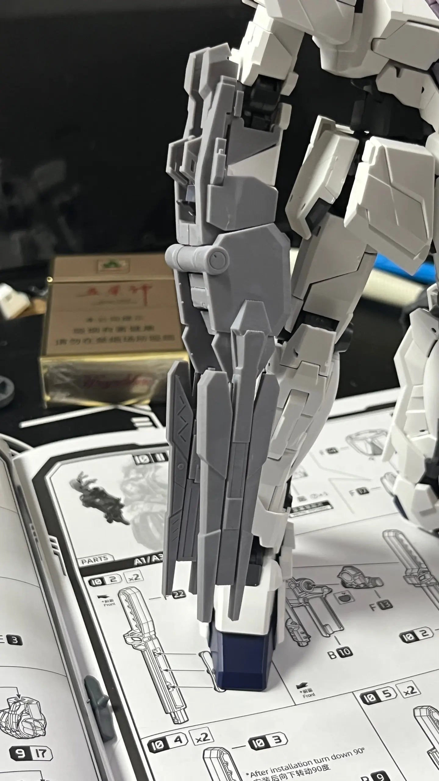 [3D printed parts] MGEX 1/100 Unicorn Banshee/Phenex Conversion Parts (PG-style Head, Chest, Legs, Weapons)-airlift