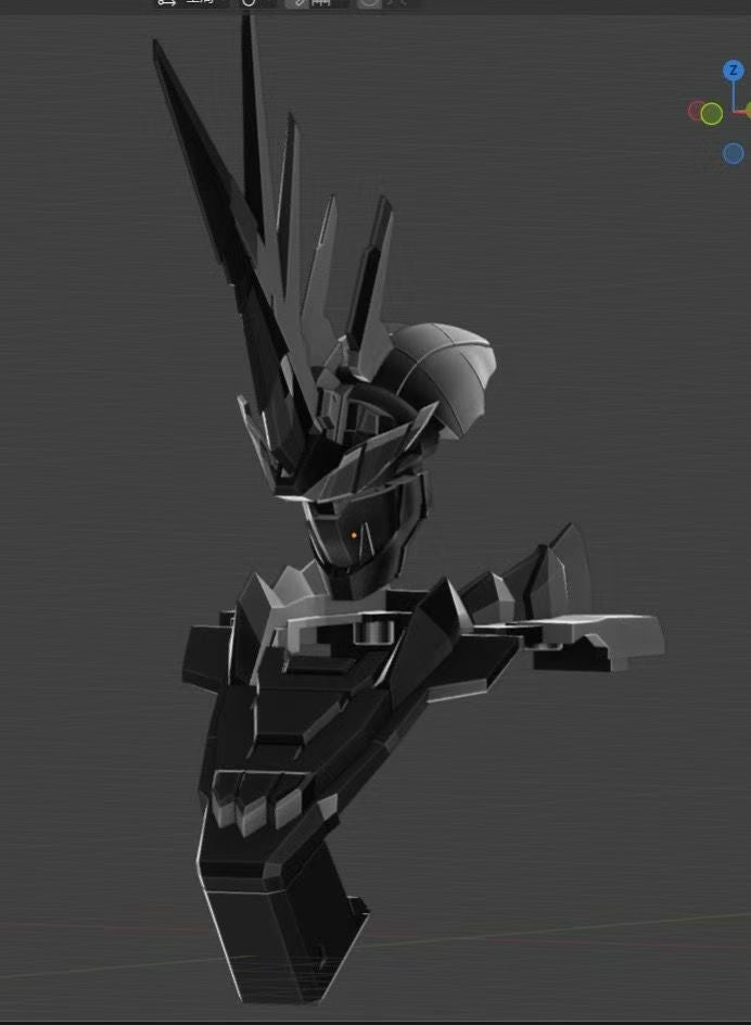 [3D printed parts] MGEX 1/100 Unicorn Banshee/Phenex parts -airlift