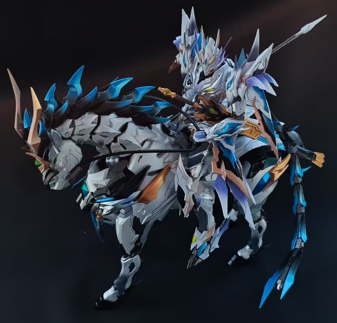 [Color customization] Motor Nuclear Zhao Yun & White Dragon Horse（White color scheme） Model Kit