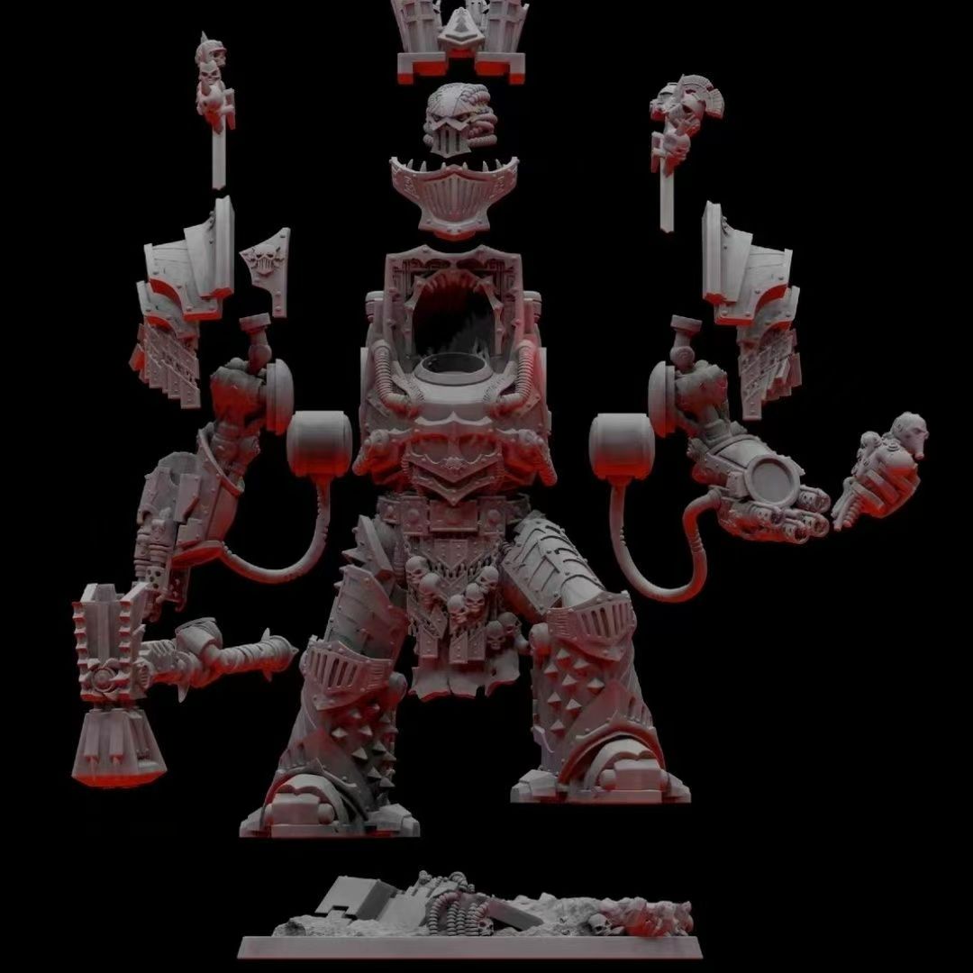 [Warhammer] Warhammer 40K Perturabo Primarch of the Iron Warriors 120mm Unpainted Model Kit
