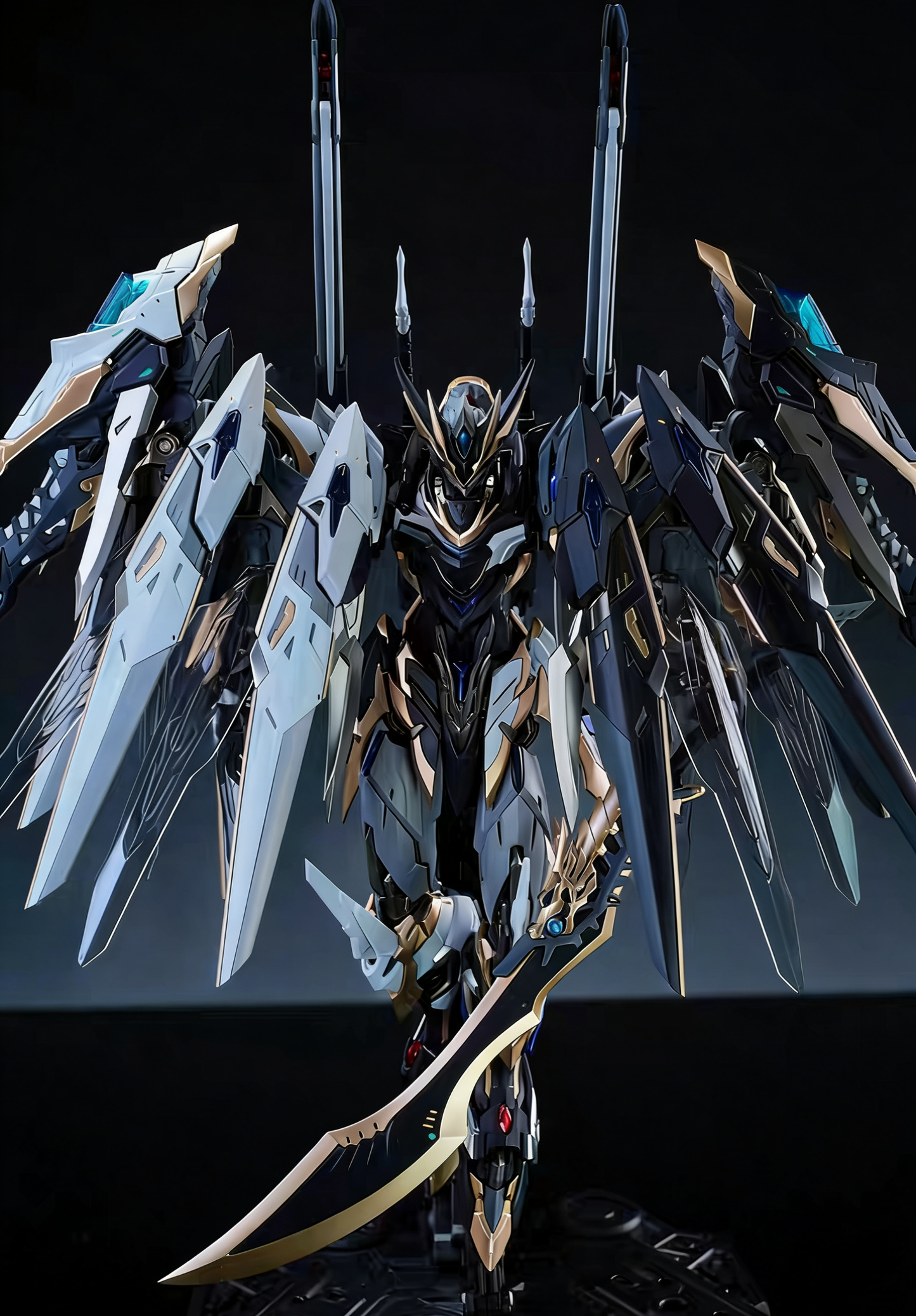 [Color customization] Legend of Star General MNP-XH12A Gan Jiang (white black color scheme) Model Kit